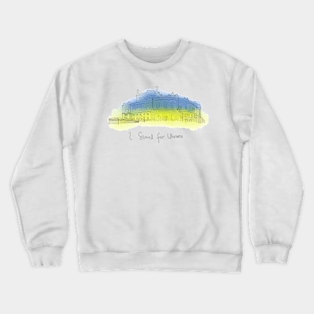 I Stand For Ukraine, Odessa City, Ukraine Flag, Ukraine Pride Crewneck Sweatshirt by Noosa Studio